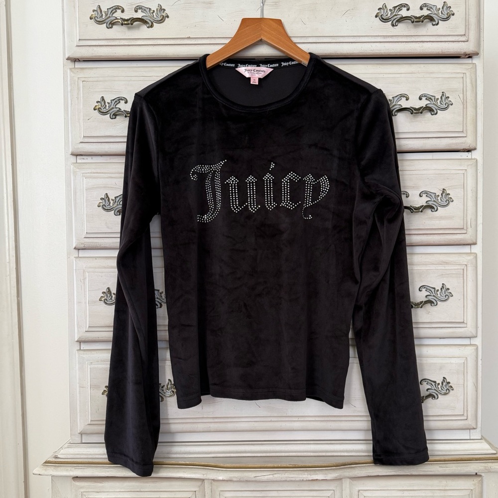 Juicy Rhinestone Soft Lounge Top